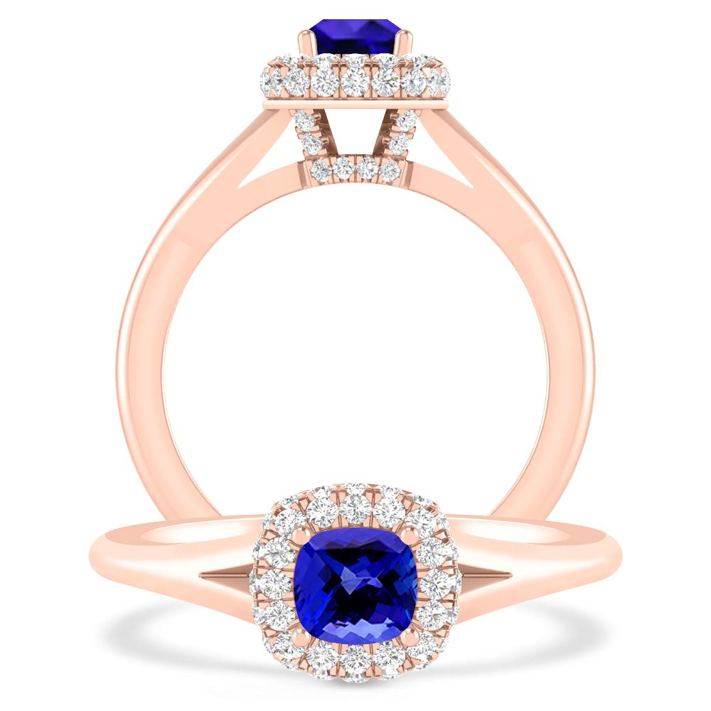 Rose Gold - Tanzanite