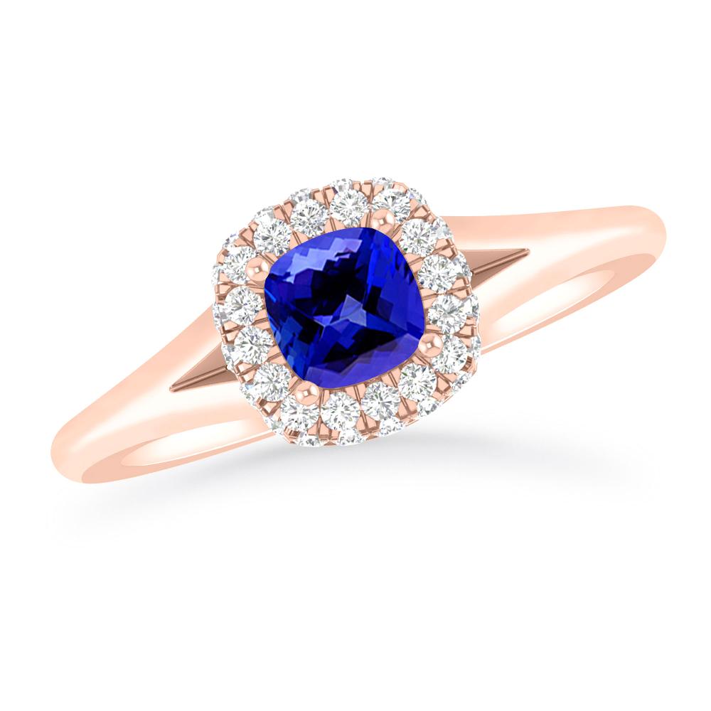 Rose Gold - Tanzanite