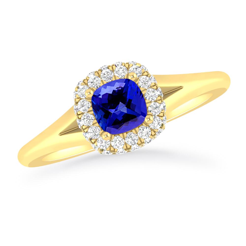 Yellow Gold - Tanzanite