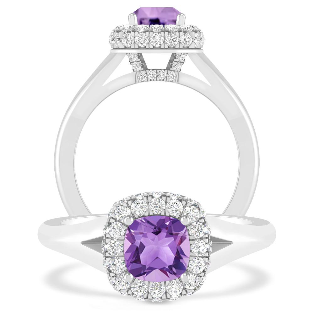 White Gold - Amethyst