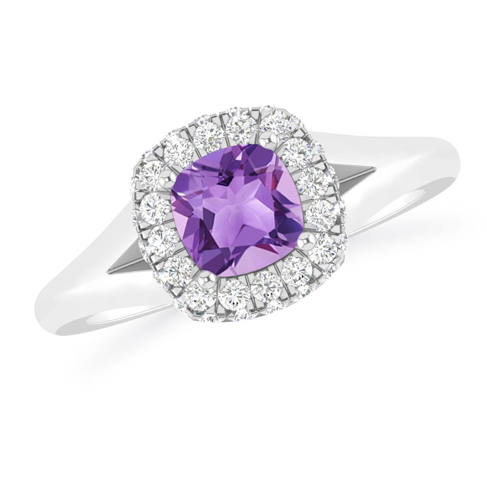 White Gold - Amethyst