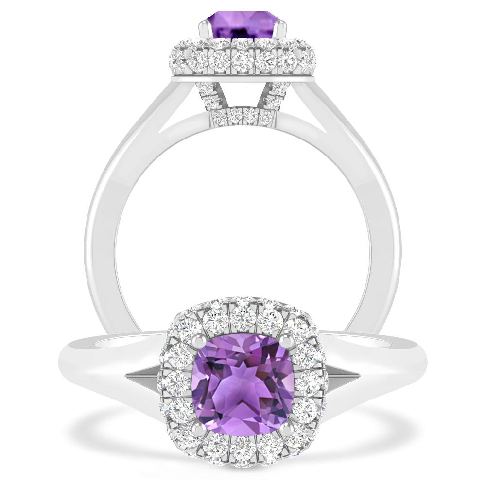 White Gold - Amethyst