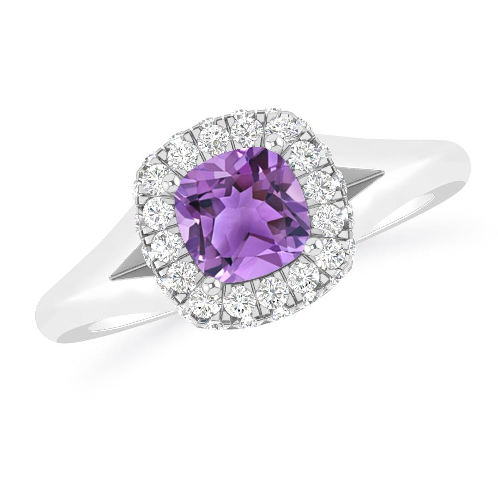 White Gold - Amethyst