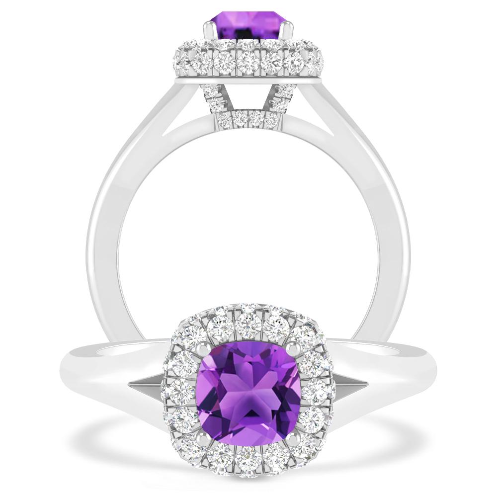 White Gold - Amethyst