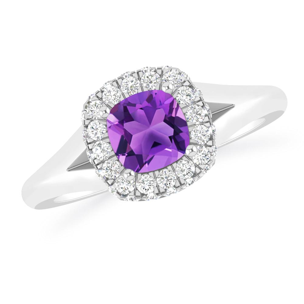 White Gold - Amethyst