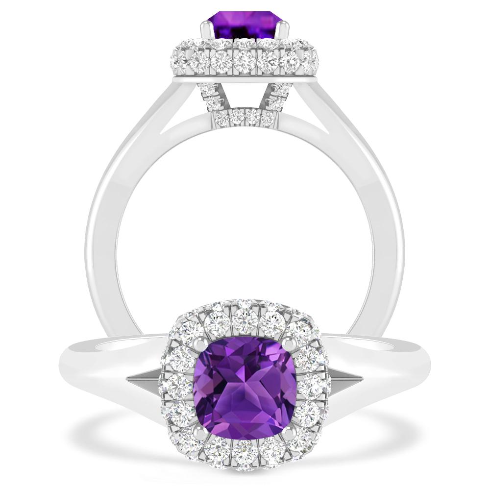 White Gold - Amethyst