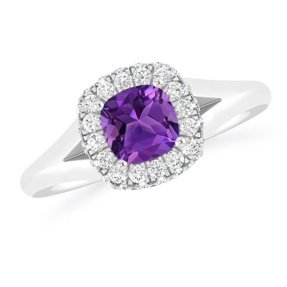 White Gold - Amethyst