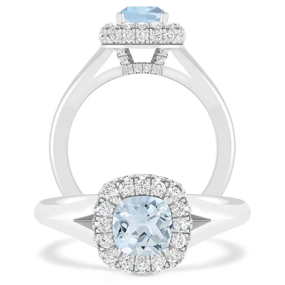 White Gold - Aquamarine