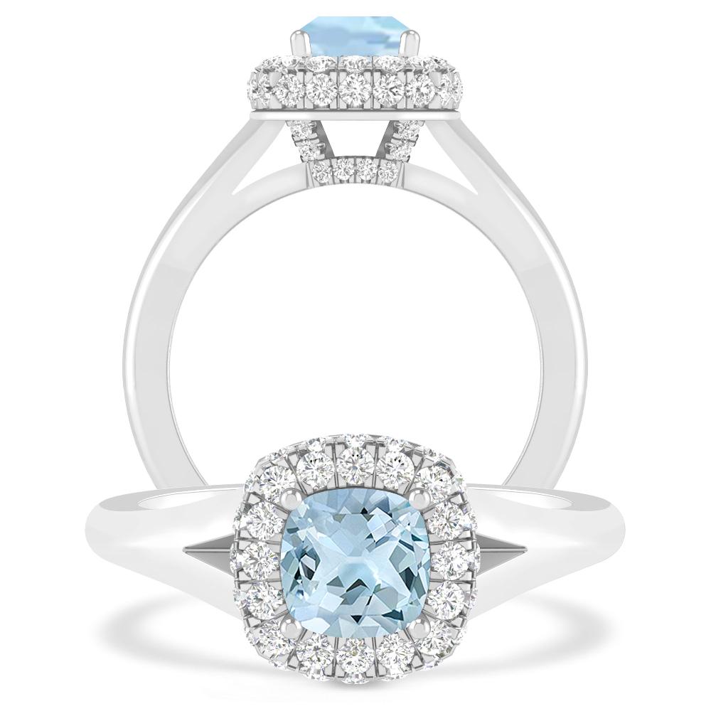 White Gold - Aquamarine