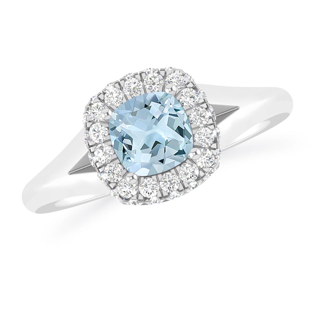 White Gold - Aquamarine