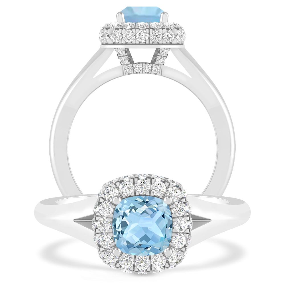 White Gold - Aquamarine