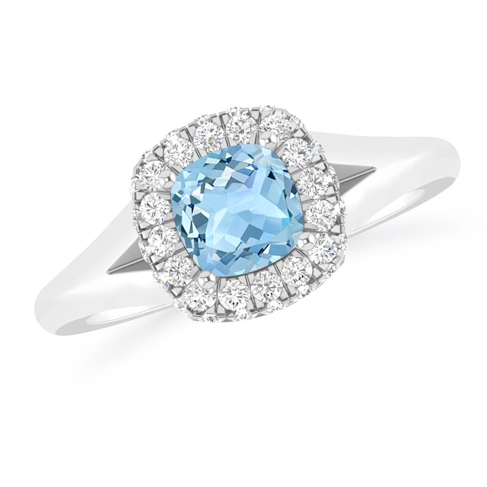 White Gold - Aquamarine