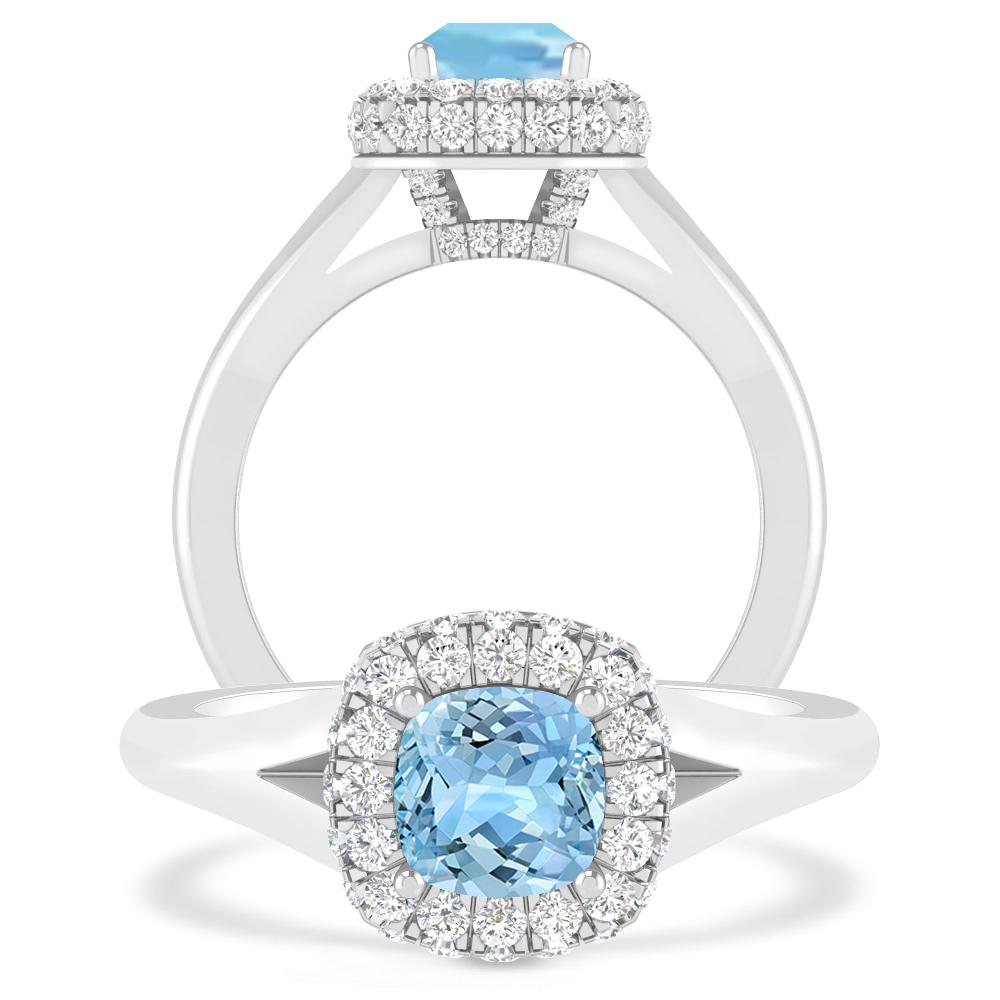 White Gold - Aquamarine