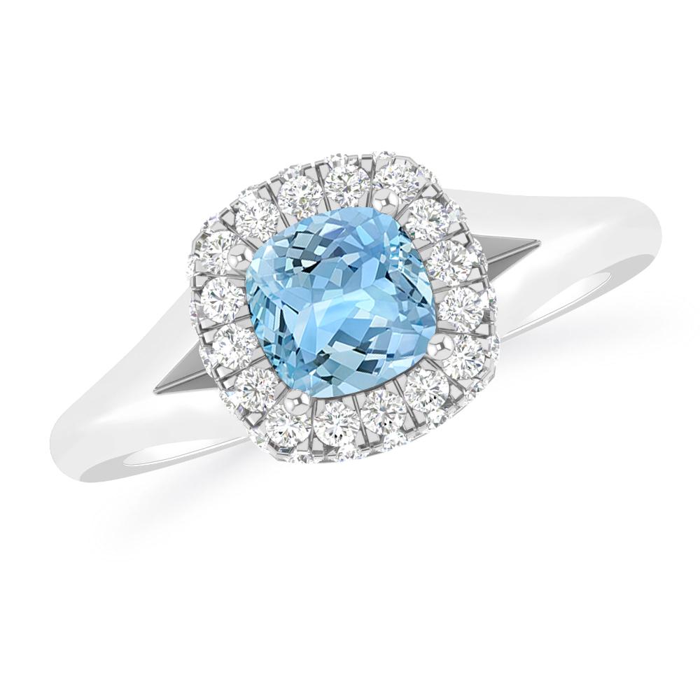 White Gold - Aquamarine