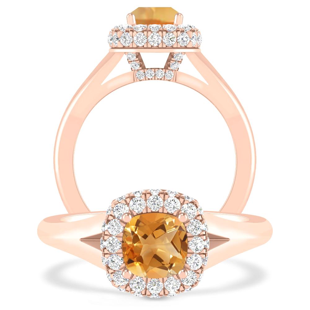 Rose Gold - Citrine