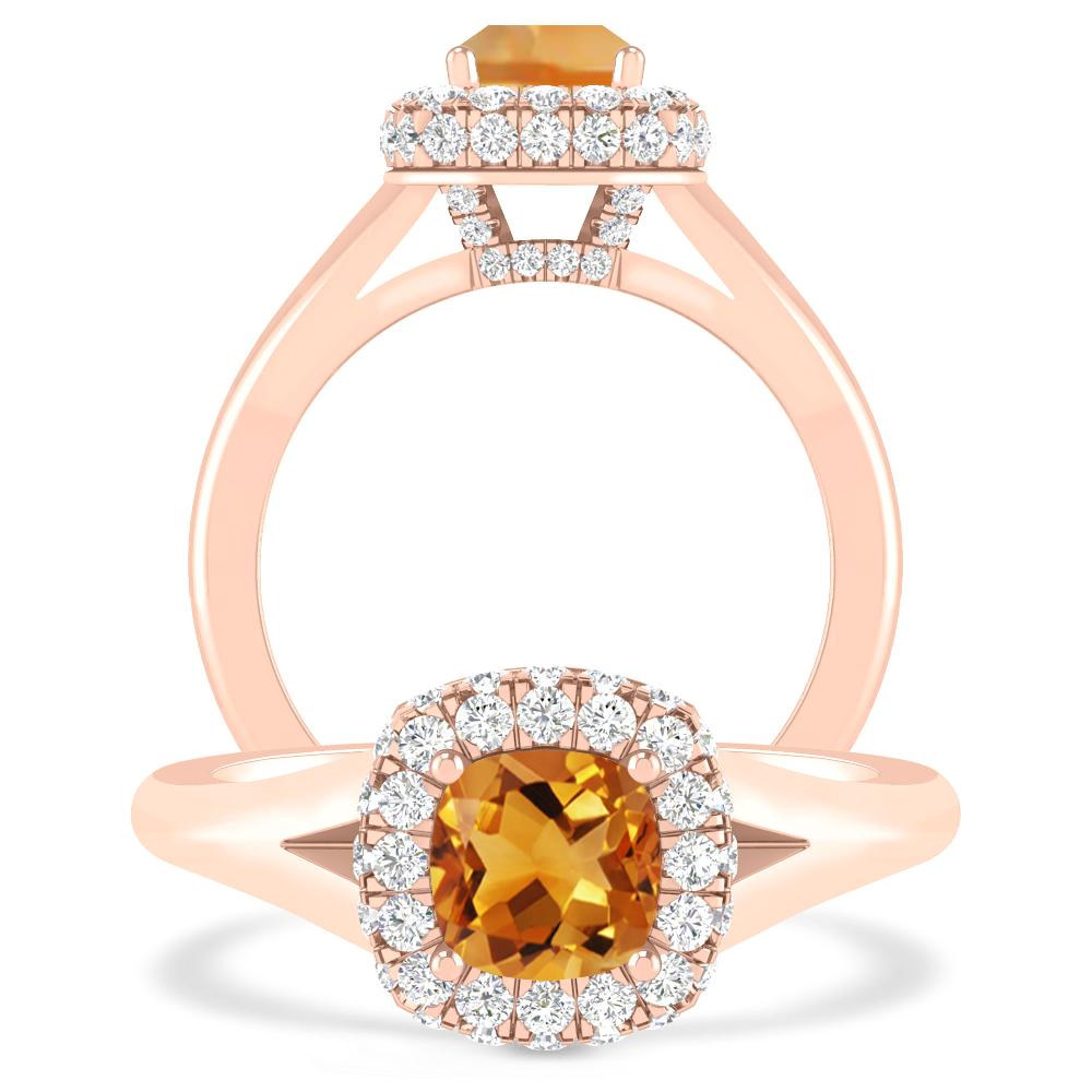 Rose Gold - Citrine