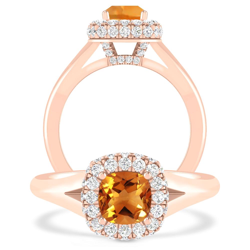 Rose Gold - Citrine