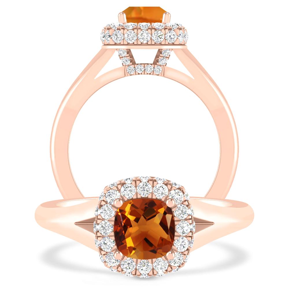 Rose Gold - Citrine