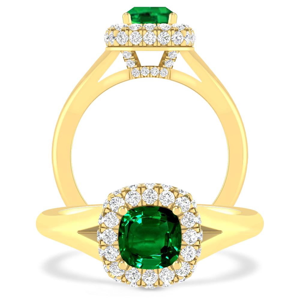 Yellow Gold - Emerald