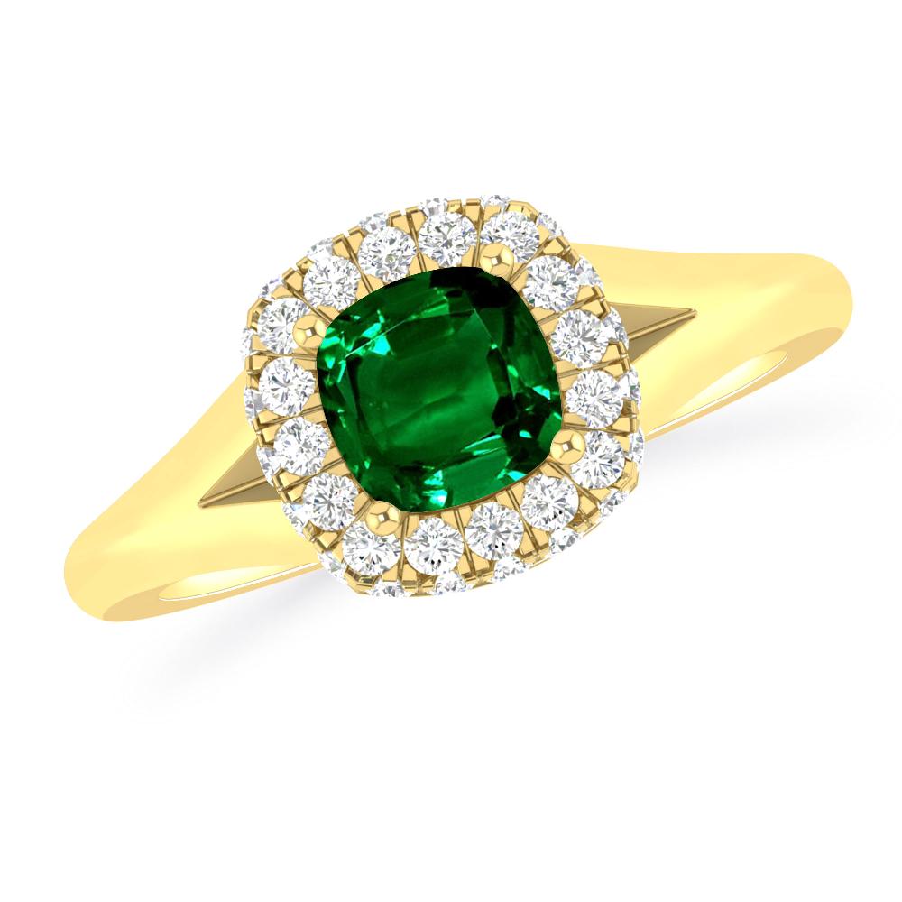 Yellow Gold - Emerald