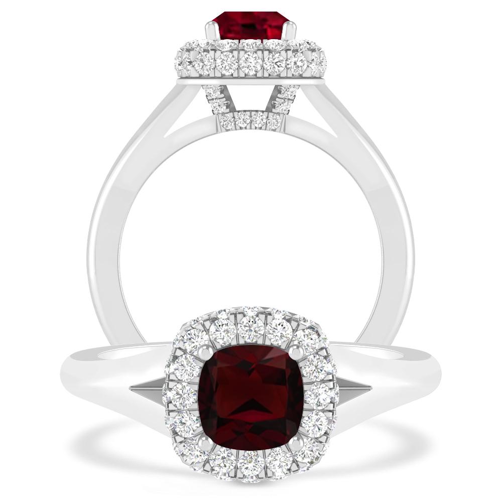 White Gold - Garnet