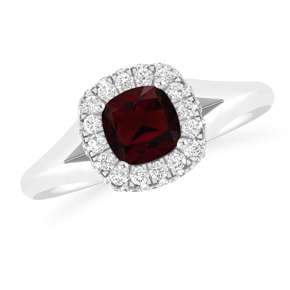 White Gold - Garnet