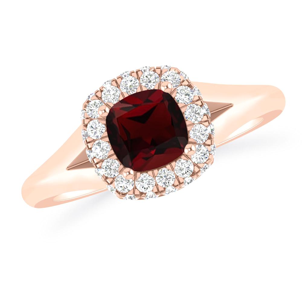 Rose Gold - Garnet