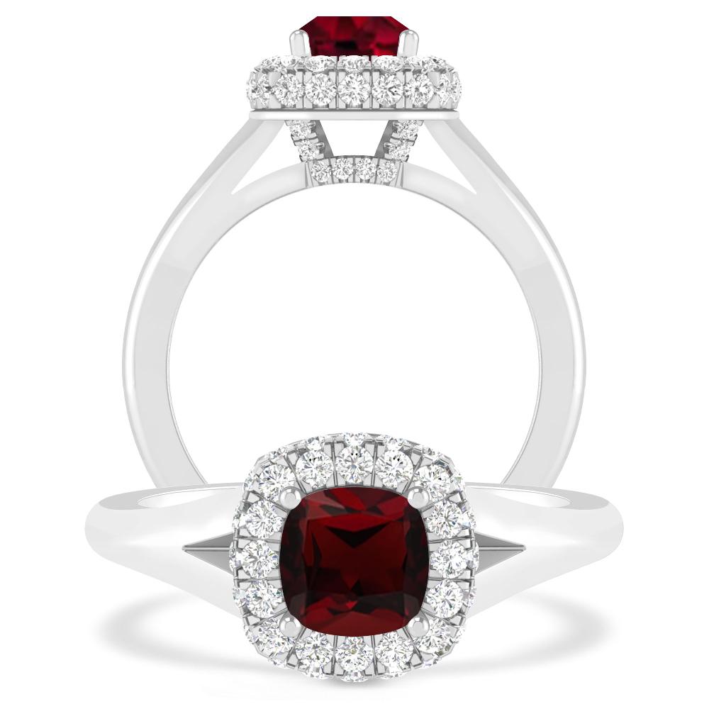 White Gold - Garnet