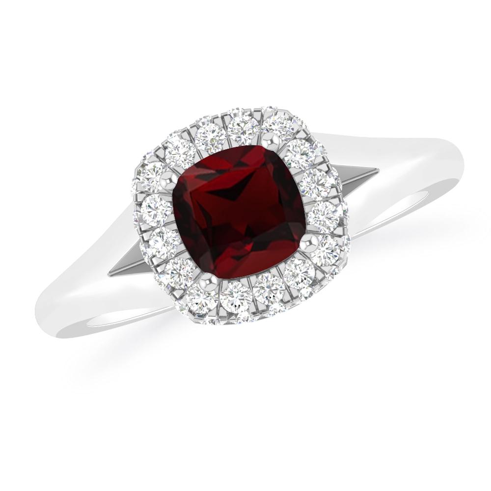 White Gold - Garnet