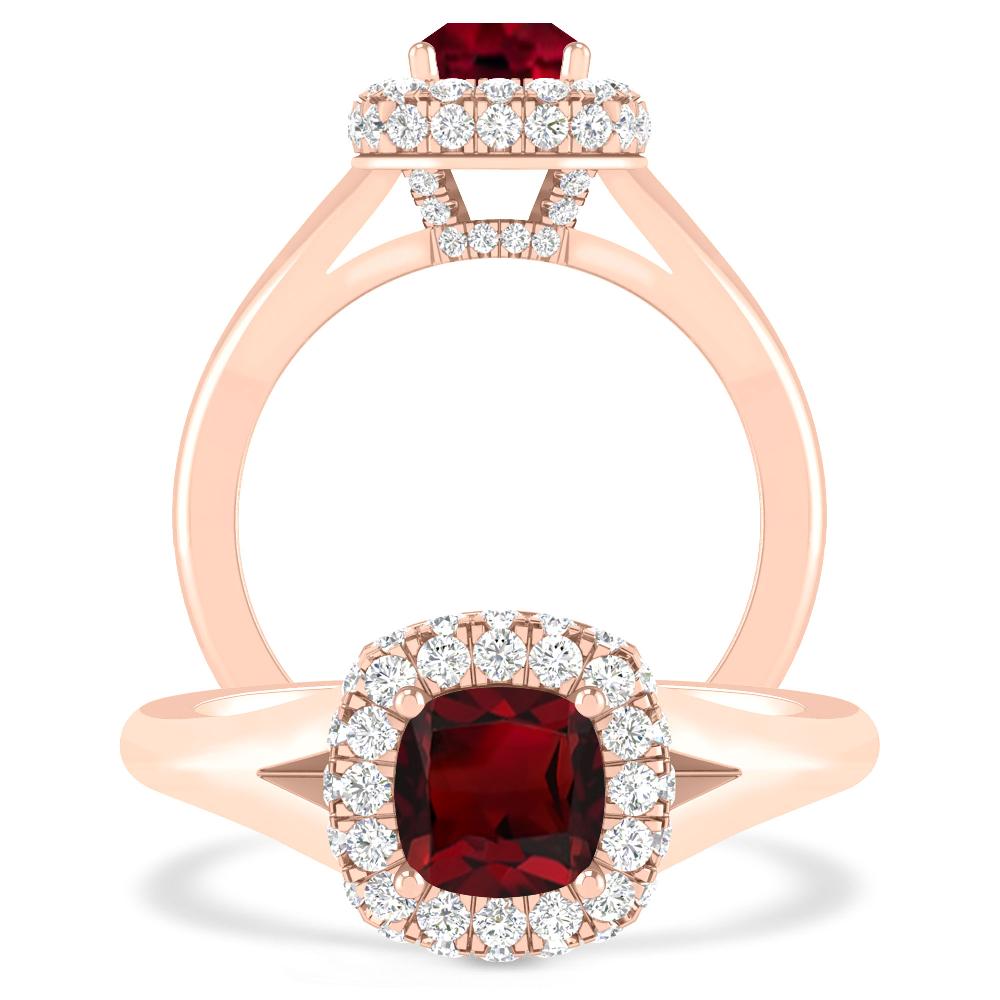 Rose Gold - Garnet