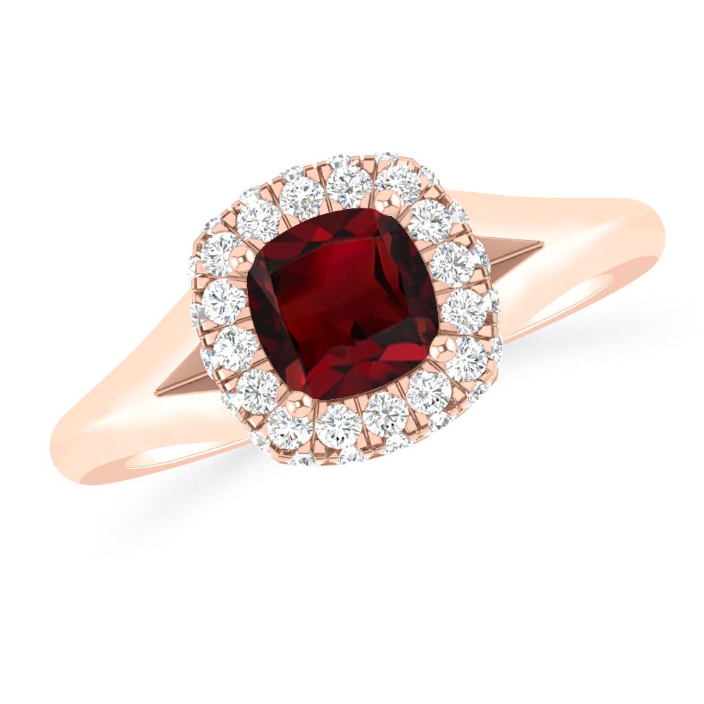 Rose Gold - Garnet