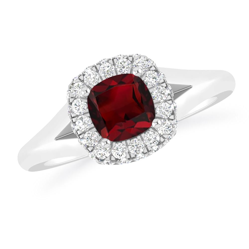 White Gold - Garnet