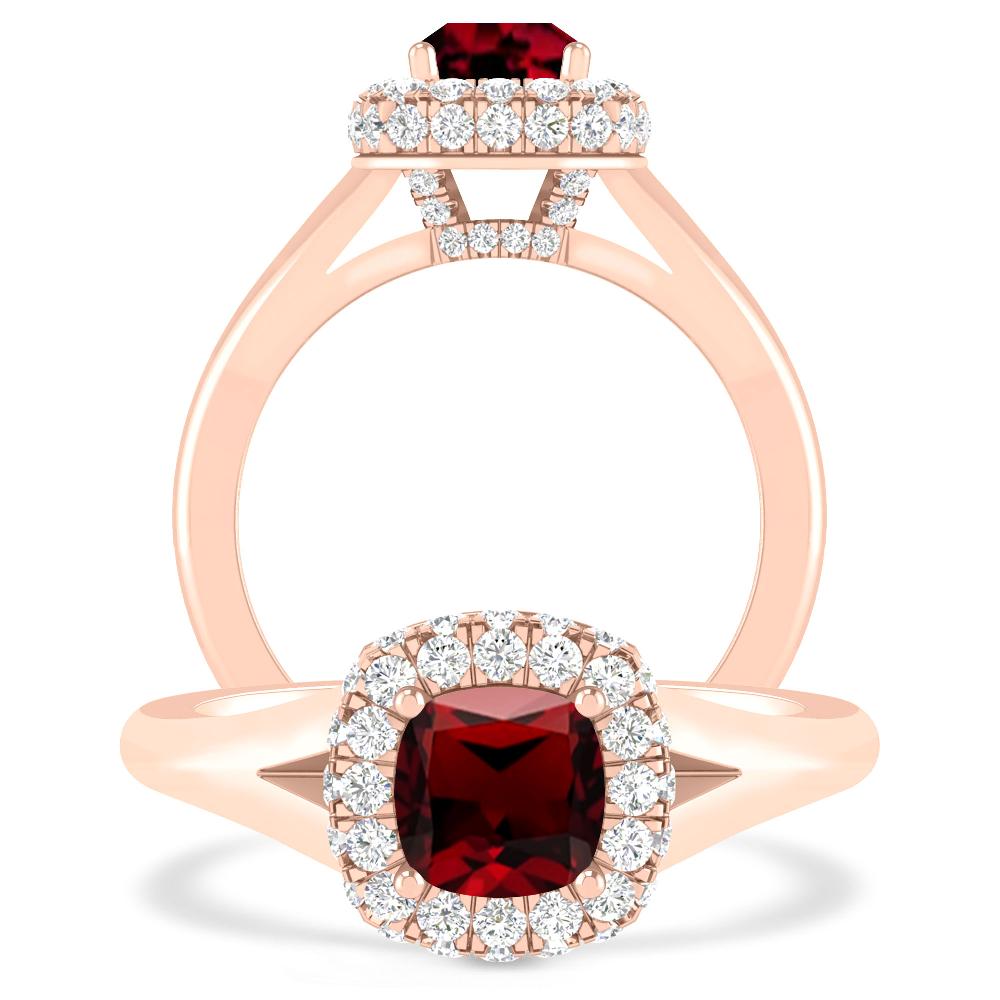 Rose Gold - Garnet