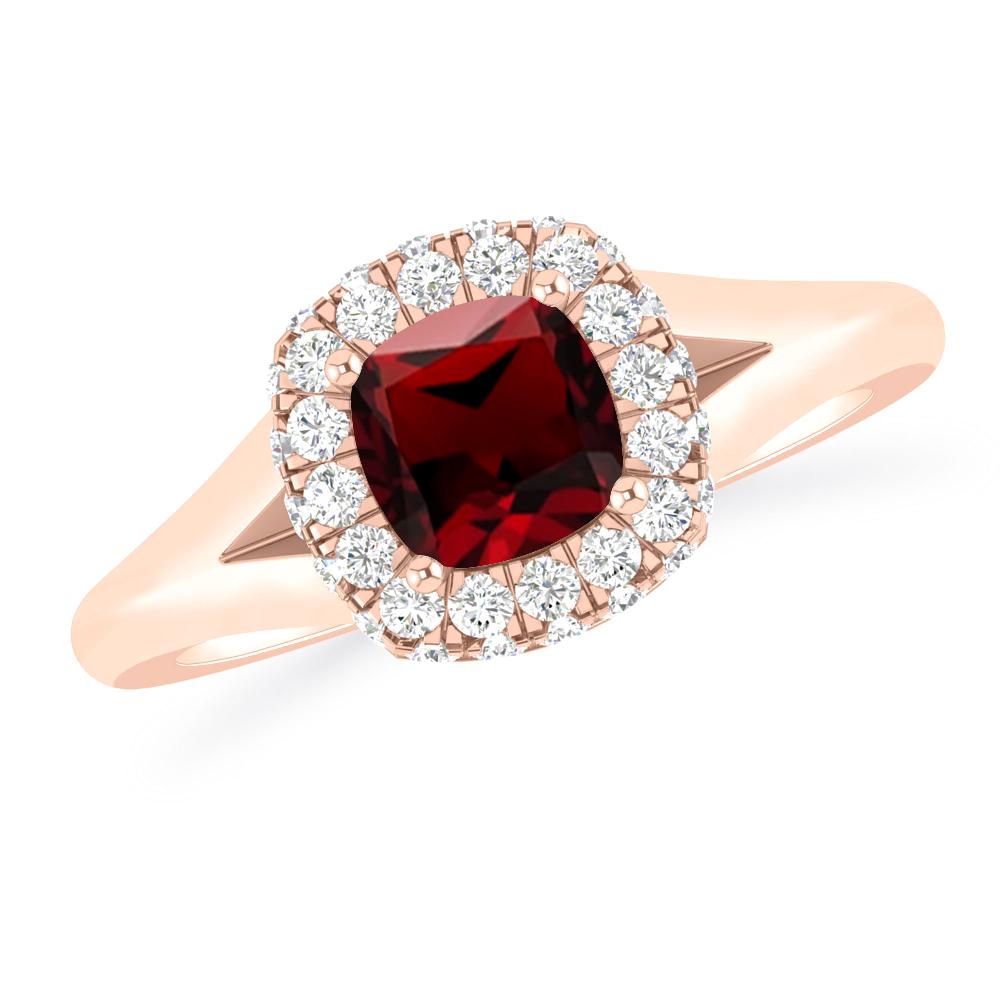 Rose Gold - Garnet