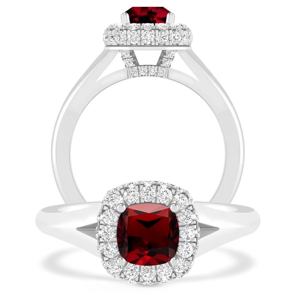 White Gold - Garnet