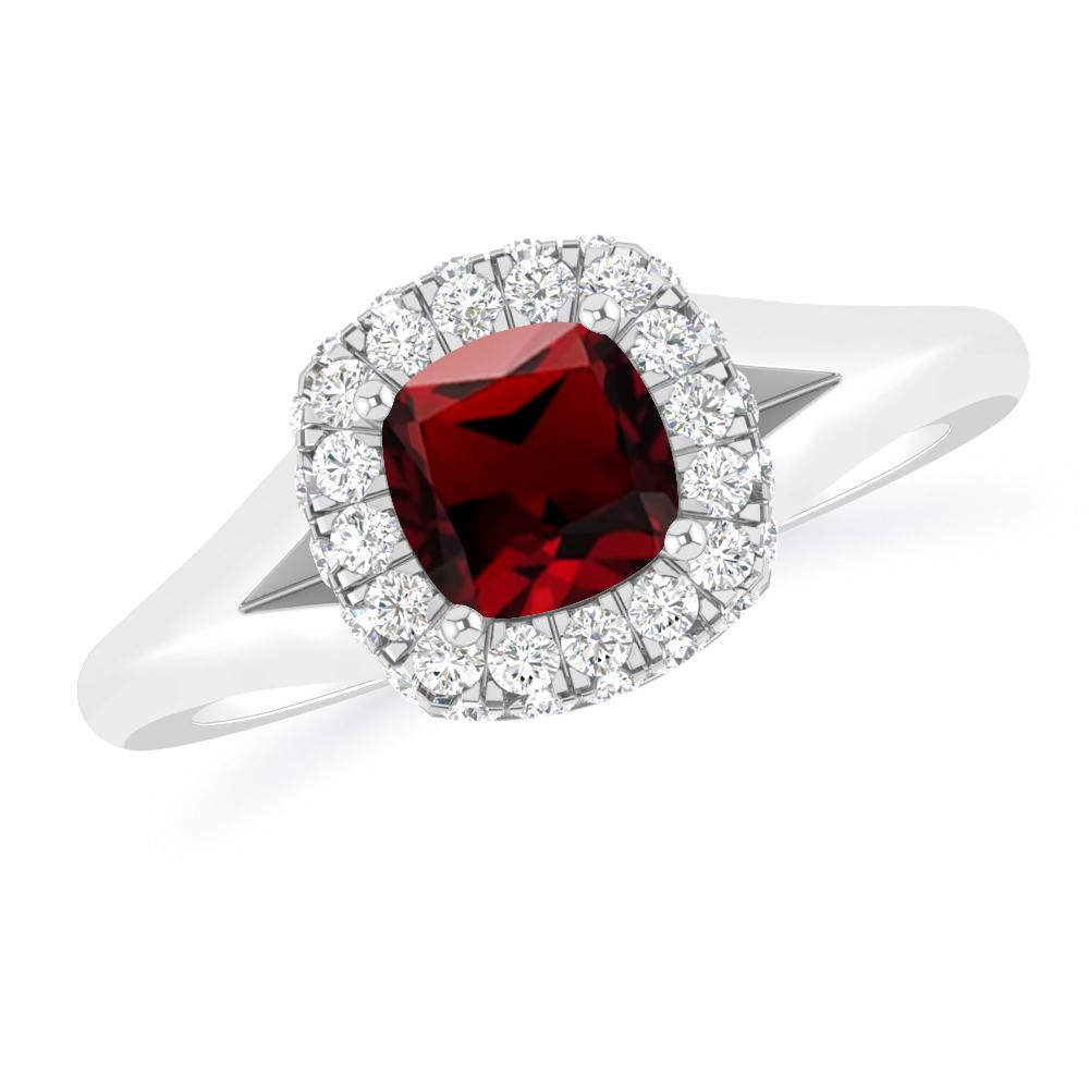 White Gold - Garnet