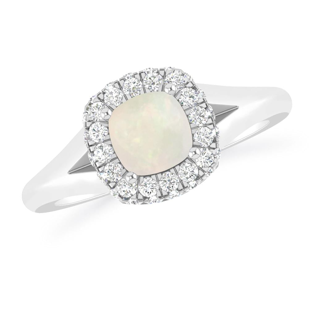 White Gold - Opal