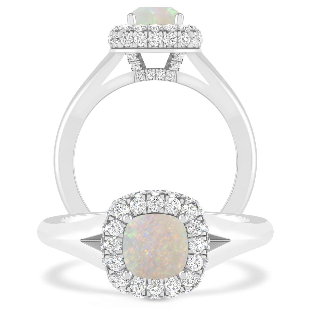 White Gold - Opal