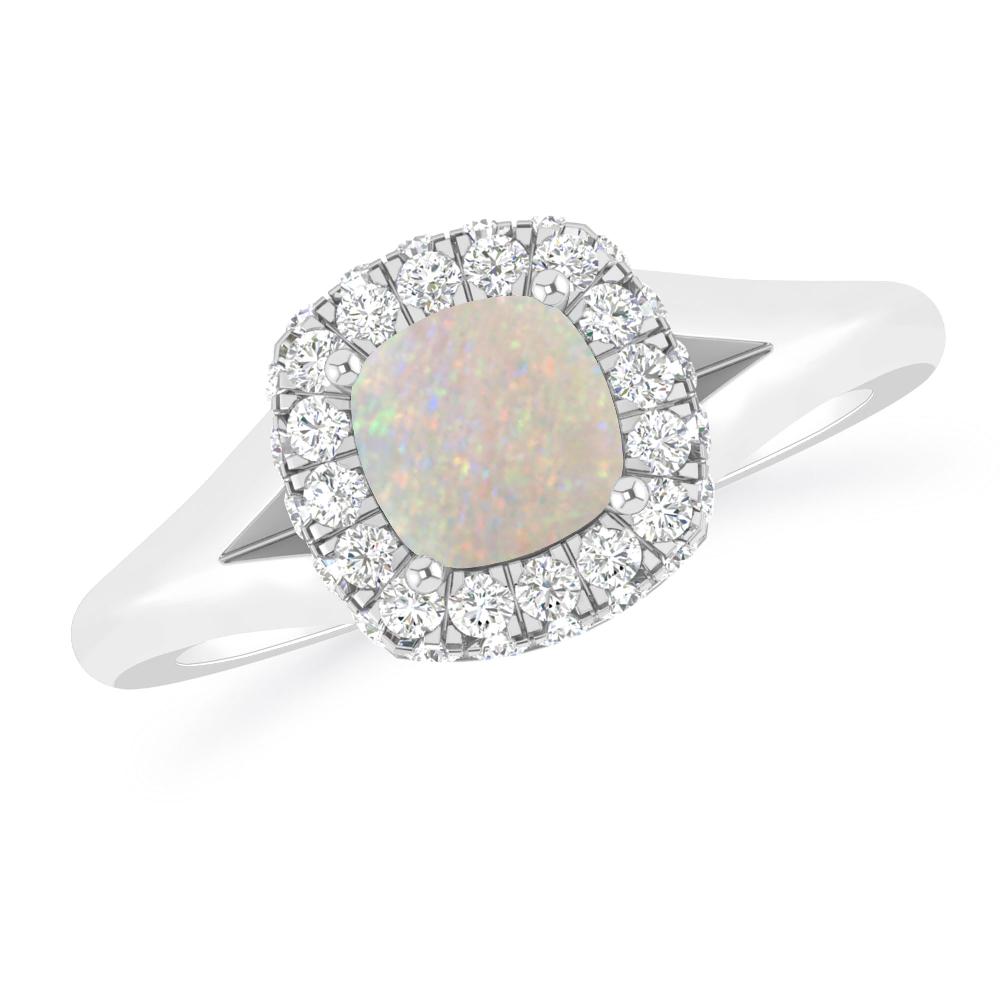 White Gold - Opal