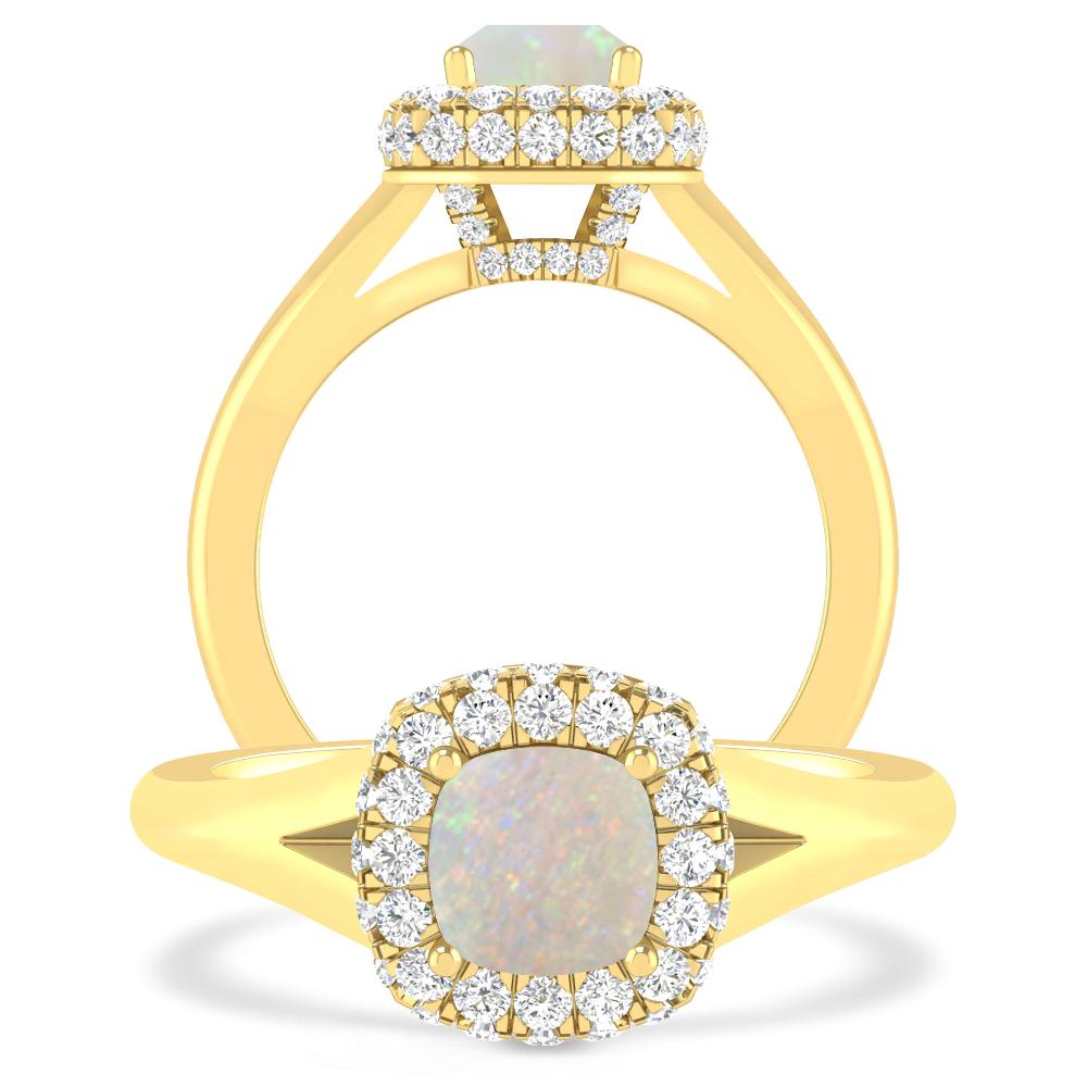 Yellow Gold - Opal