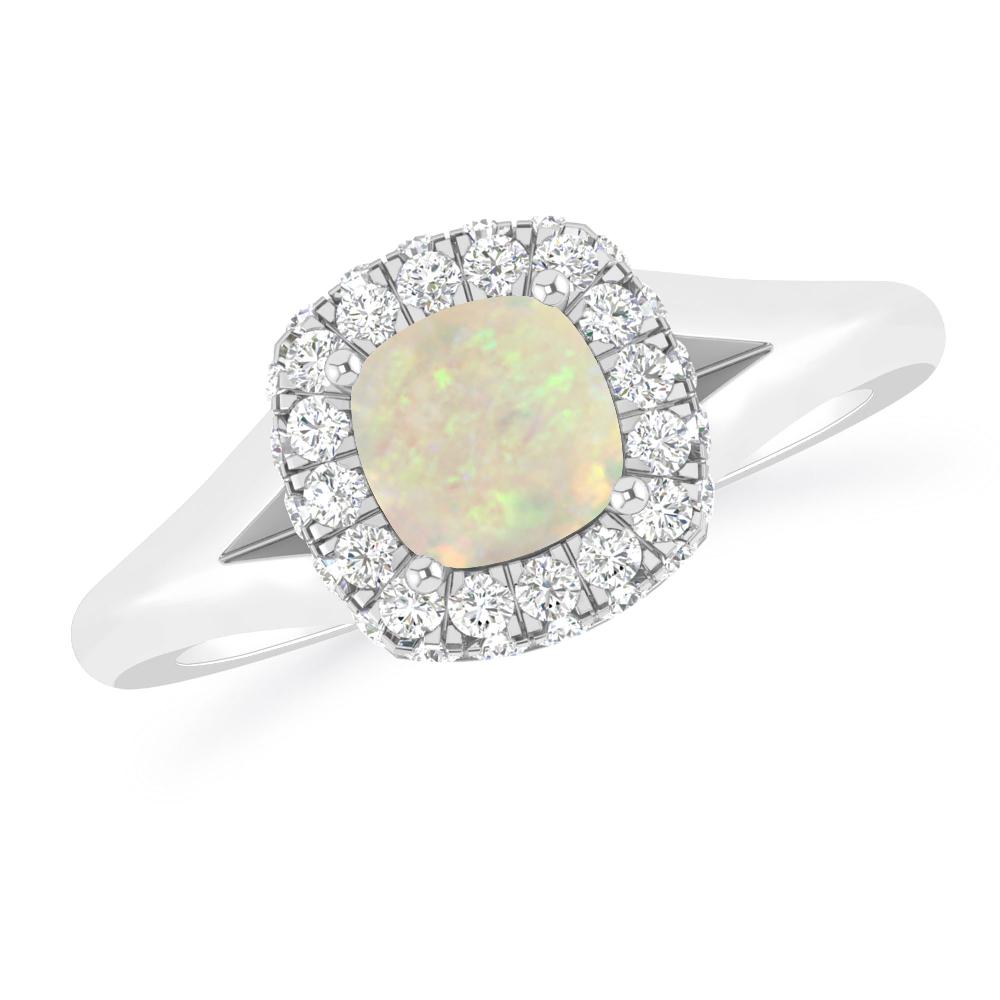 White Gold - Opal