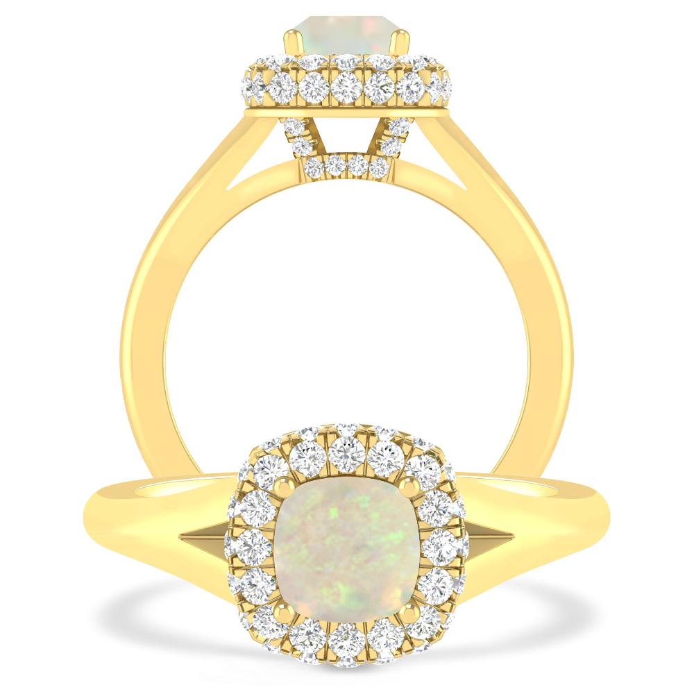 Yellow Gold - Opal