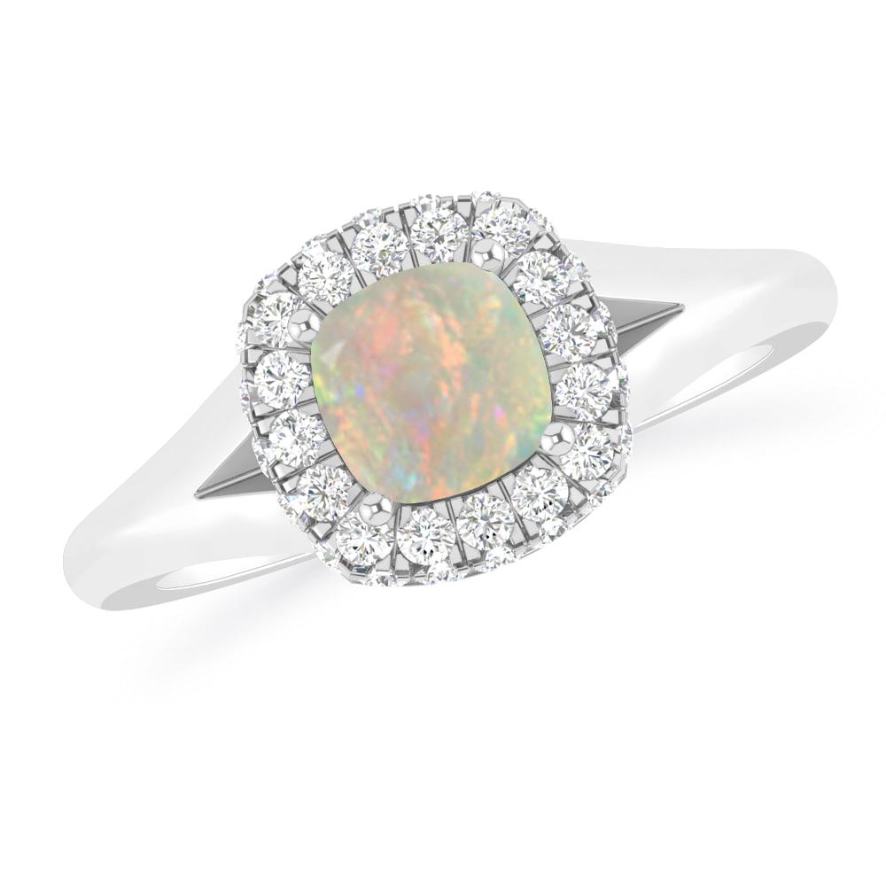 White Gold - Opal