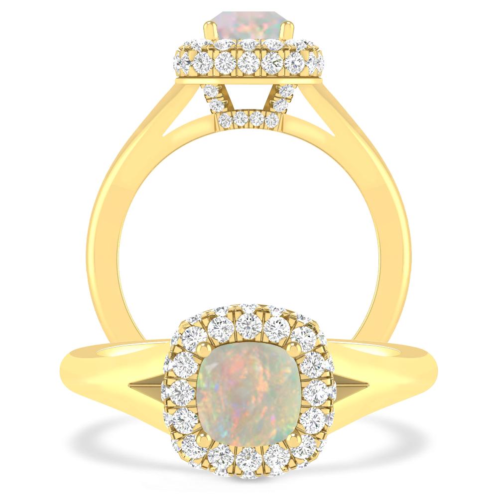 Yellow Gold - Opal