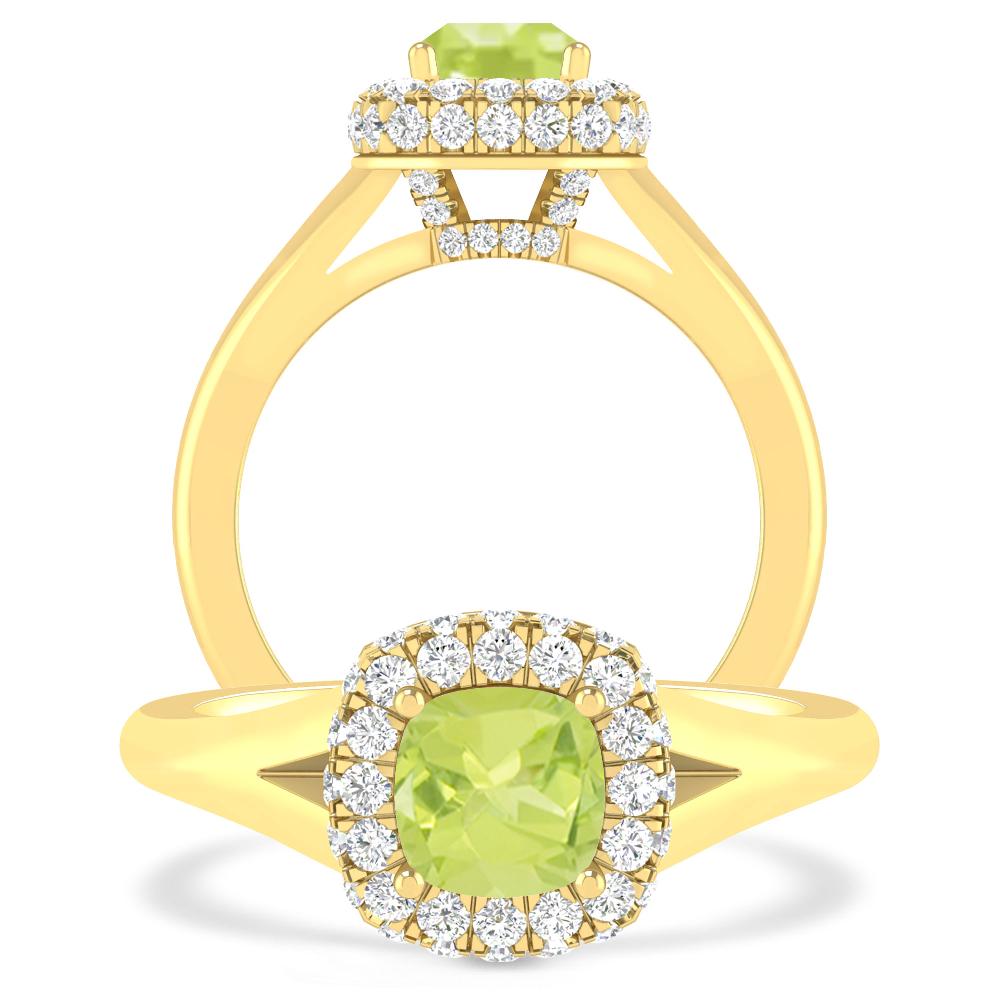 Yellow Gold - Peridot