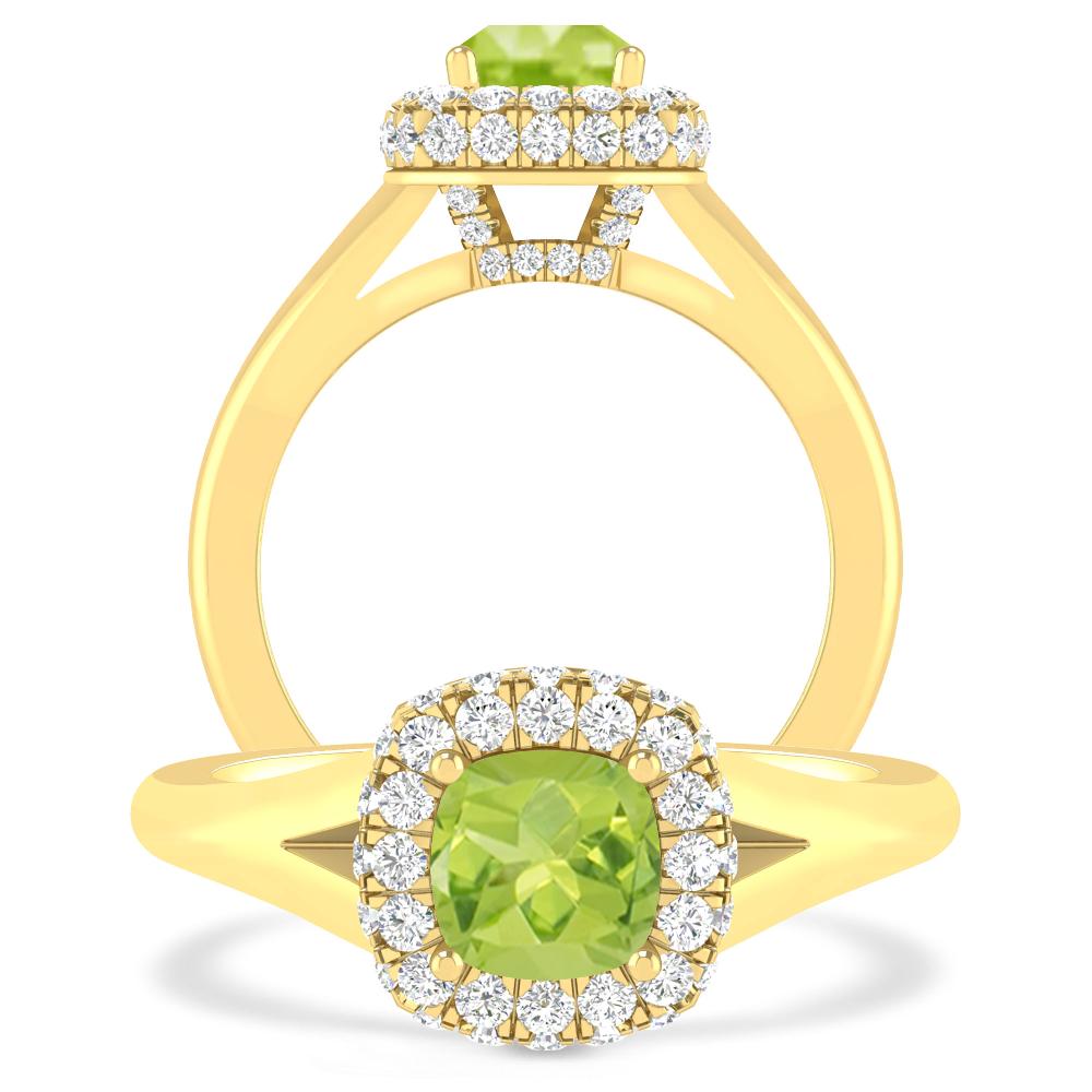 Yellow Gold - Peridot