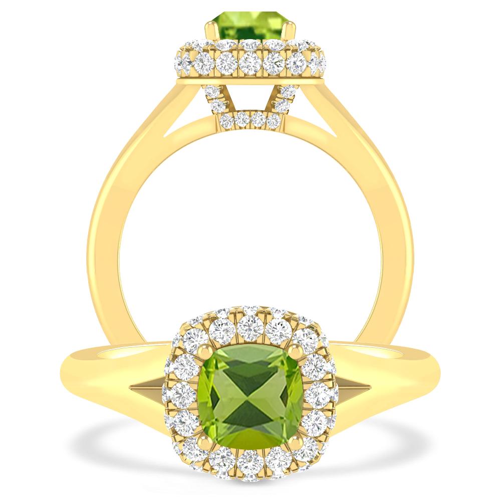 Yellow Gold - Peridot