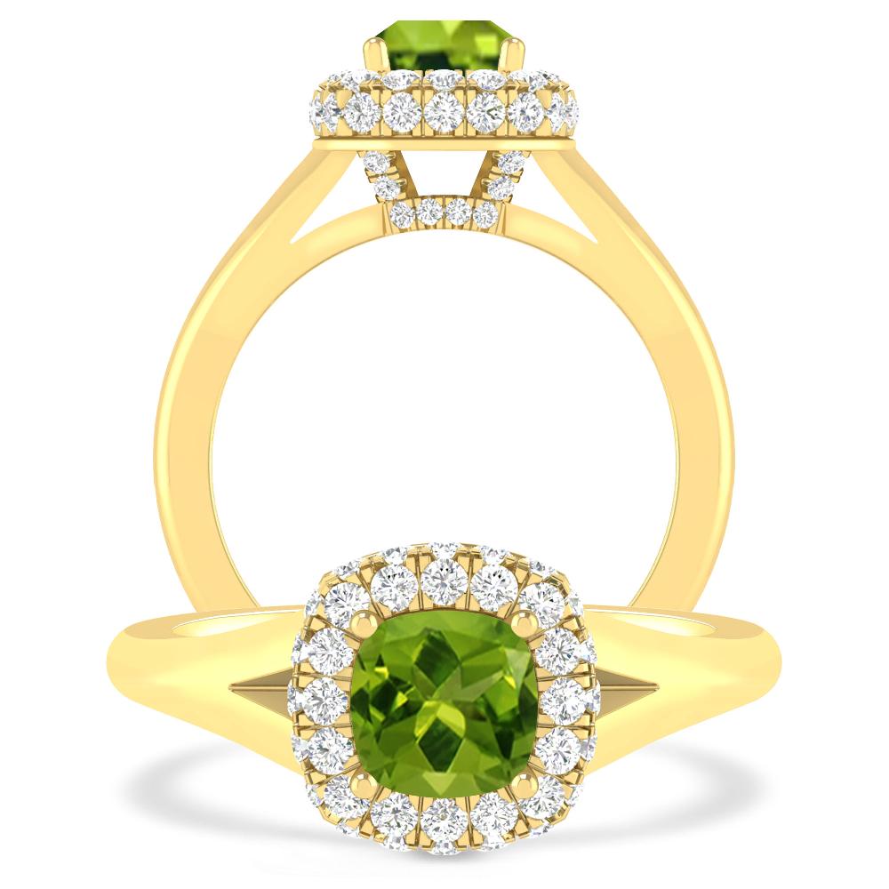 Yellow Gold - Peridot