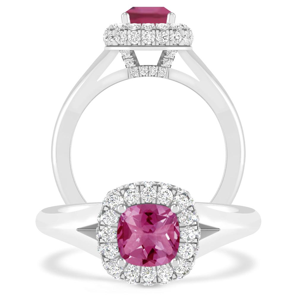 White Gold - Pink Tourmaline