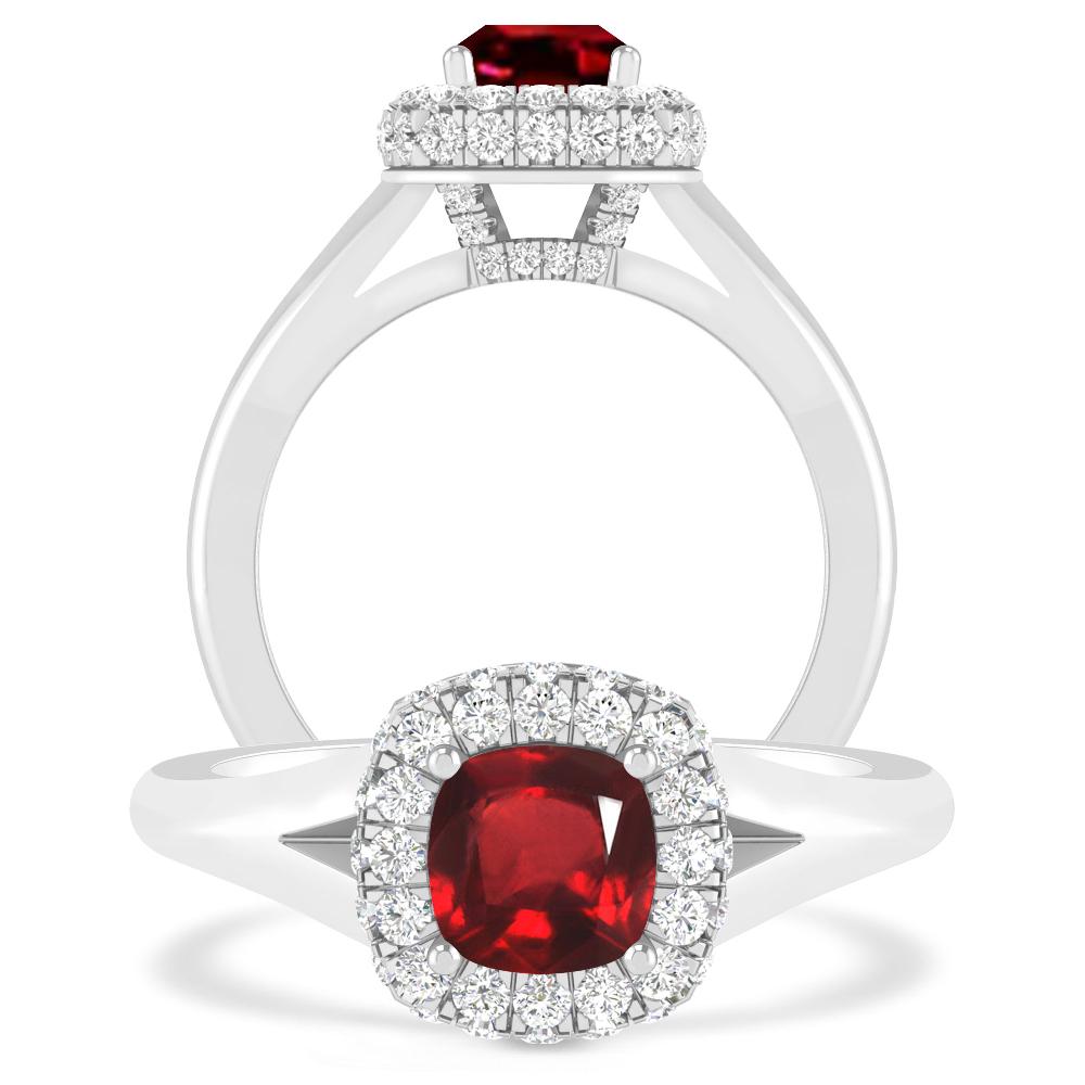 White Gold - Ruby